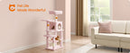 Cat Tree with Easy Assembly, 112cm, Multi-Level Plush Tower Condo Scratching - product gallery image 14