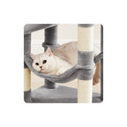 Cat Tree with Easy Assembly, 112cm, Multi-Level Plush Tower Condo Scratching - product gallery image 22