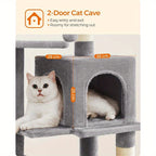 Cat Tree with Easy Assembly, M (45 x 35 x 112 cm) for pet care at home - product gallery image 5