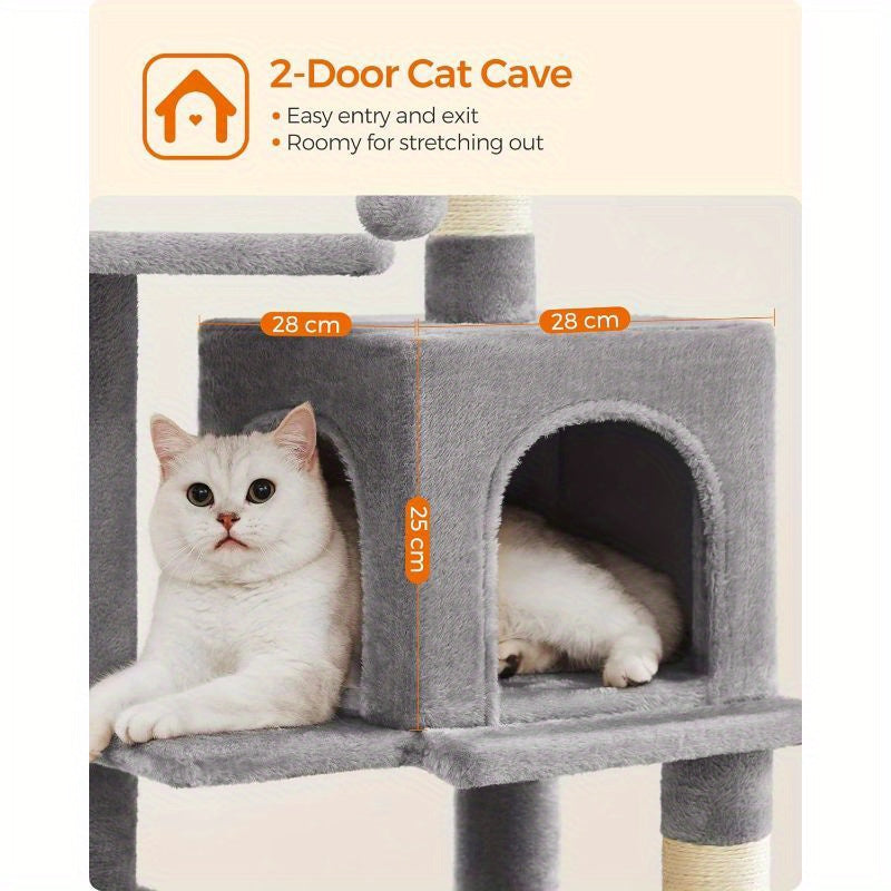 Cat Tree with Easy Assembly, M (45 x 35 x 112 cm) for pet care at home - product gallery image 5