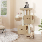 Cat Tree with Non-Slip, Easy Assembly, 98cm, Wood for pet care at home - product gallery image 10