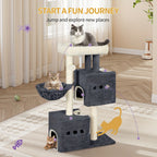 Cat Tree with Non-Slip, Easy Assembly, 98cm, Wood for pet care at home - product gallery image 6