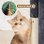 Cat Tree with Space-Saving, 59cm, Costoffs Height 2-Level Tower Furniture - product gallery image 13