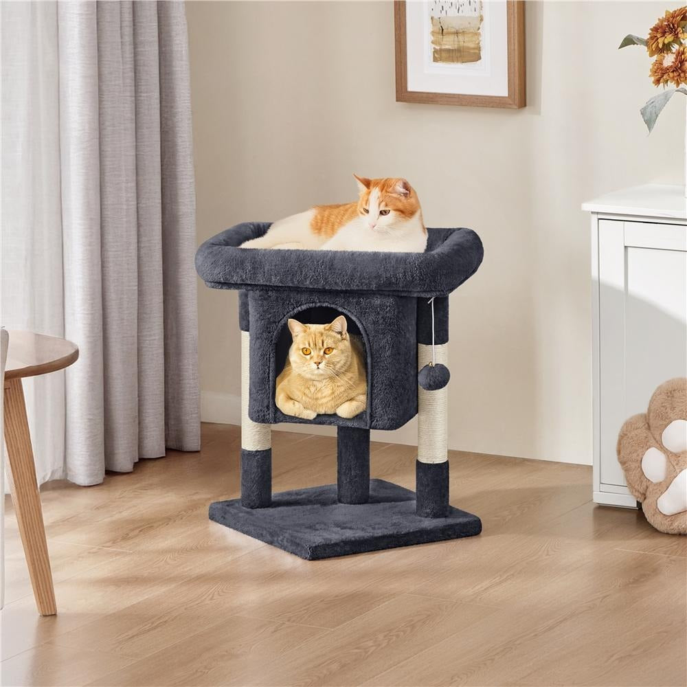 Cat Tree with Space-Saving, 59cm, Costoffs Height 2-Level Tower Furniture - product gallery image 7