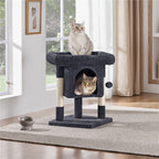 Cat Tree with Space-Saving, 59cm, Costoffs Height 2-Level Tower Furniture - product gallery image 8