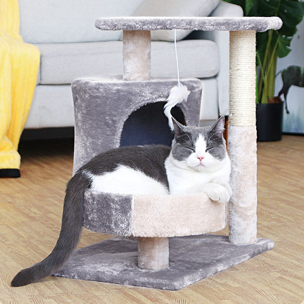 Cat Tree with Space-Saving, Easy Assembly, 52cm, 49.5*34.5*52CM - product gallery image 3