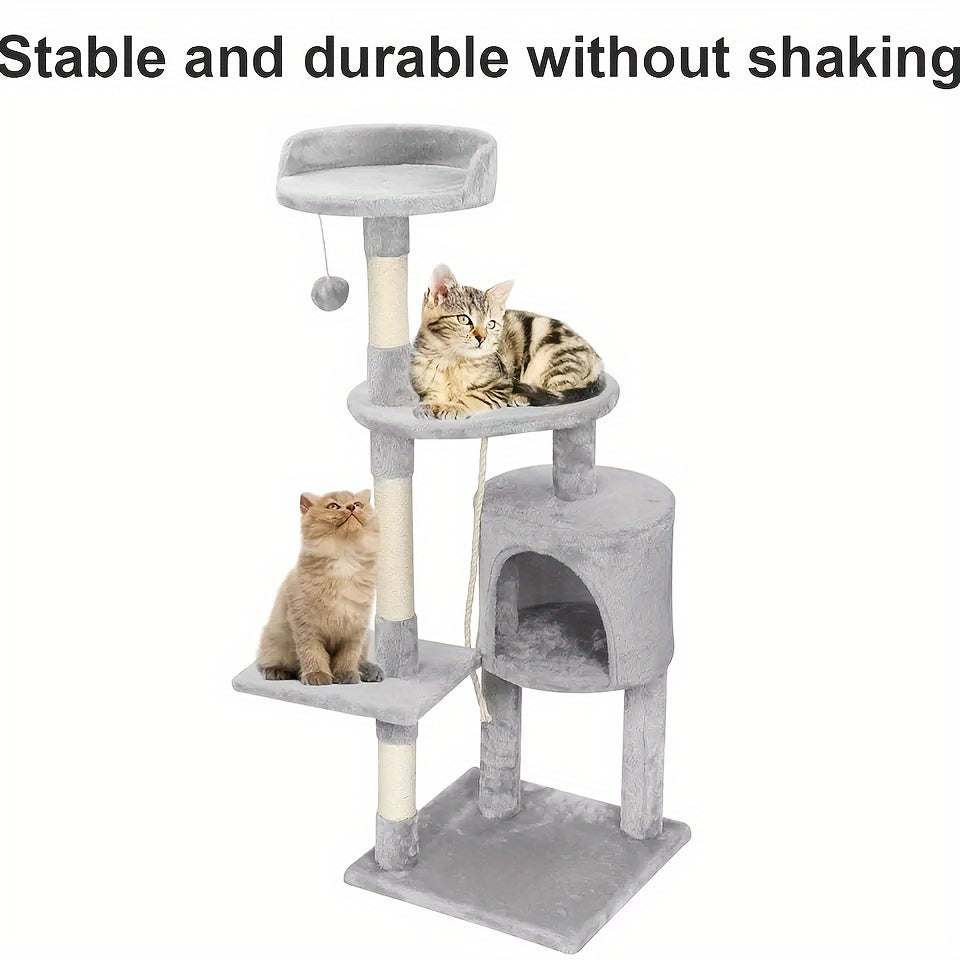 Cat Tree with Tall Large Climbing Tower Kitten Scratching - product gallery image 3