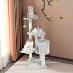 Cat Tree with Tall Large Climbing Tower Kitten Scratching - product gallery image 5