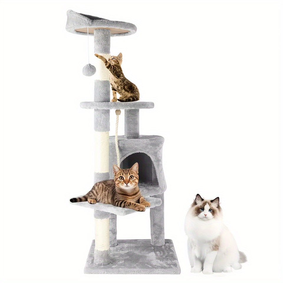 Cat Tree with Tall Large Climbing Tower Kitten Scratching - product gallery image 6