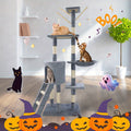 Cat Tree with Tall Multi-Level Tower Activity Centre Indoor - 140CM Cat Tree Scratching Post option