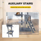 Cat Tree with Tall Multi-Level Tower Activity Centre Indoor - product gallery image 14