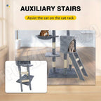 Cat Tree with Tall Multi-Level Tower Activity Centre Indoor - product gallery image 3