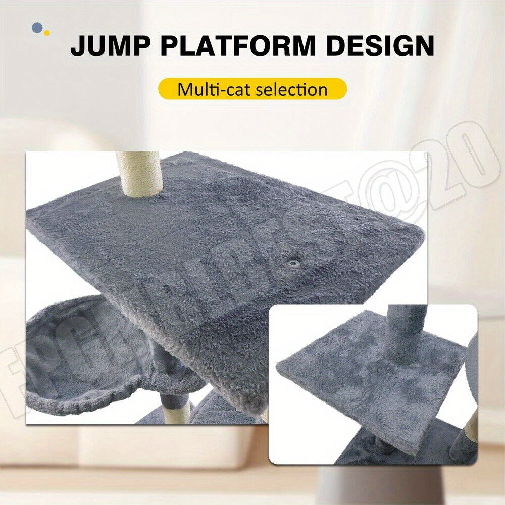 Cat Tree with Tall Multi-Level Tower Activity Centre Indoor - product gallery image 6
