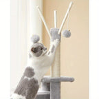 Cat Tree with Tower Indoor Cats Kittens Multi-Level Climbing - product gallery image 16