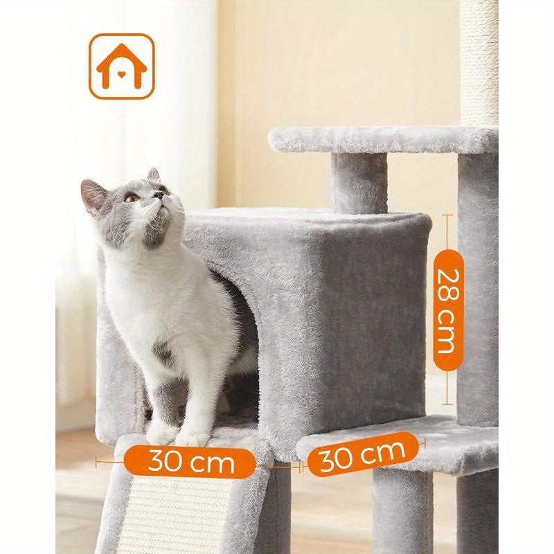 Cat Tree with Tower Indoor Cats Kittens Multi-Level Climbing - product gallery image 17