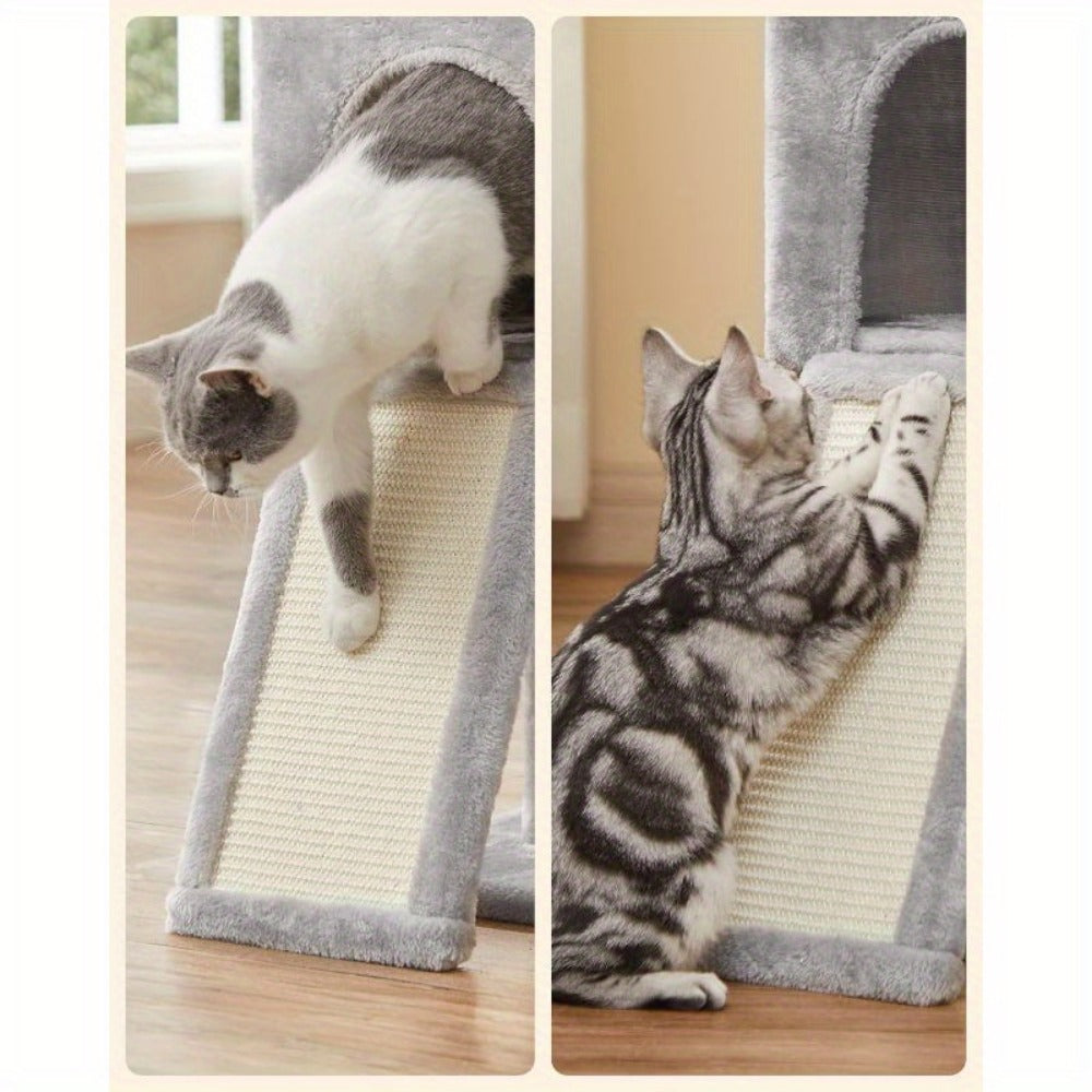 Cat Tree with Tower Indoor Cats Kittens Multi-Level Climbing - product gallery image 4