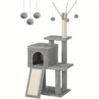 Cat Tree with Tower Indoor Cats Kittens Multi-Level Climbing - product gallery image 5