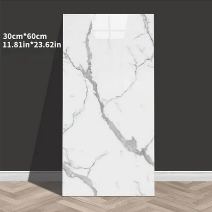 20/24/40pcs Waterproof Self-Adhesive Marble Wall Tile Stickers - Peel & Stick PVC/PE Foam Tiles with Contemporary Straight Puzzle Pattern, Washable & Removable for Bathroom, Kitchen, Living Room Home Decor, Vinyl Stickers Waterproof, Bathroom Renovations,