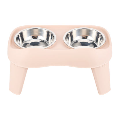 Dog Bowls with Stand, Adjustable Raised Dog Bowl for Large Dogs, Dog Feeding Station with 2 Stainless Steel Dog Bowls, Non-Slip elevated dog bowls