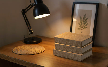 3pcs Decorative Book Boxes Set, Modern Faux Books for Home Decor, Hardcover Storage Boxes for Bookshelf, Coffee Table & Office Decoration