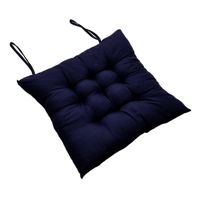 Seat Cushion Pads 4 Pack 40x40cm – Solid Colour Comfort Chair Pads for Office, Dining & Home, Prolonged Sitting Support in Purple & Dark Blue