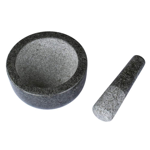 Granite Mortar and Pestle Set 16 cm Diameter Large Capacity Hard Granite Mortar Premium Solid Granite Stone