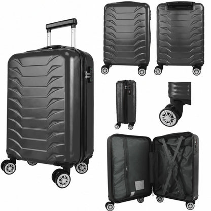 Direct Luggage Underseat Cabin Case 40 x 25 x 20 cm RyanAir Approved Size with Combination Lock and Detachable 360° Wheels T-HC-US-1627