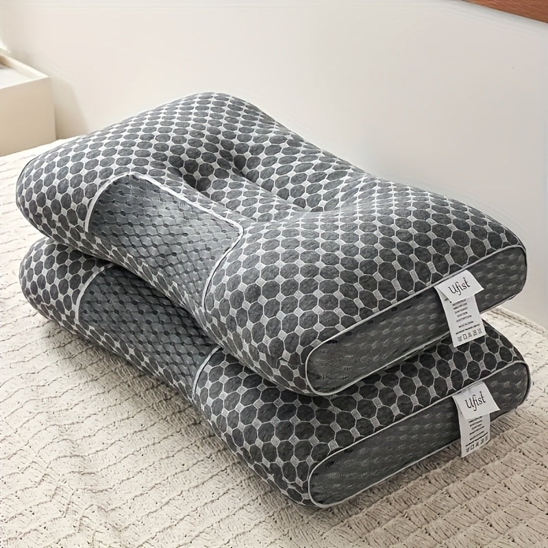 2 PCS Soft Neck Pillows Ergonomic, Detachable High-quality Pillow Core For Comfortable Sleep, Promotes Deep Sleep, Neck Pillow Suitable For Sleeping, Travel, Office Use