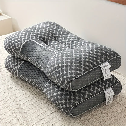 2 PCS Soft Neck Pillows Ergonomic, Detachable High-quality Pillow Core For Comfortable Sleep, Promotes Deep Sleep, Neck Pillow Suitable For Sleeping, Travel, Office Use