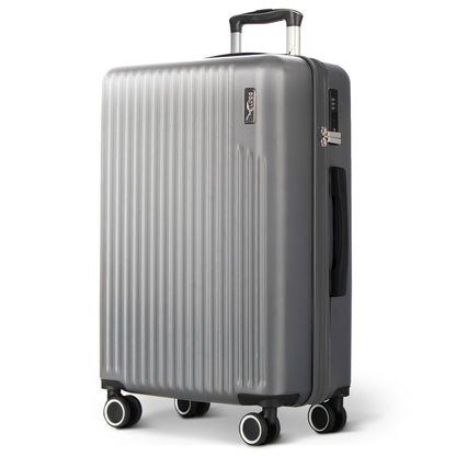 LUGG 76.5 x 50.5 x 30cm Vacay Suitcase ABS Luggage with TSA Indent Lock, Aluminium Trolley Handle, 360° Spinner Wheels, Water-Resistant & Durable Material - Airline Compatible (28inch)