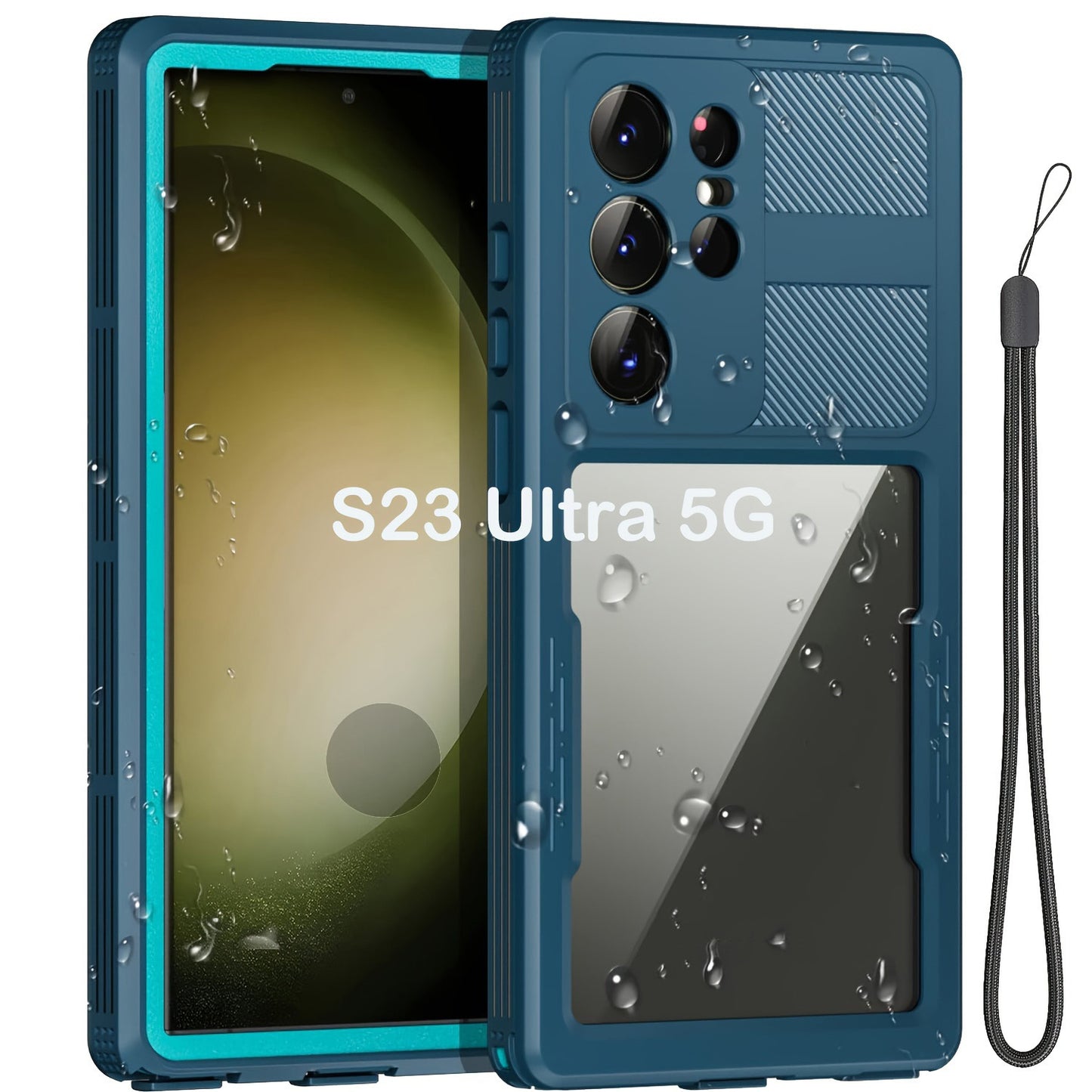 Waterproof Case For Samsung Galaxy S23, S23 Plus, S23 Ultra 5G 360° Full Body Protection Dustproof Shockproof Built-in Screen Protector Phone Case