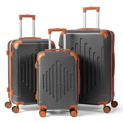 Hard Shell Luggage Set 3 4 5 Piece ABS Suitcase Set with 360° Spinner Wheels Expandable Lightweight Hardside 12 16 20 24 28 Inch 7 Colour Combinations UK