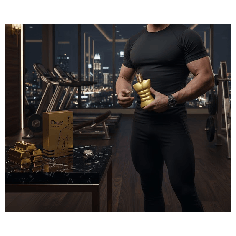 Premium Long Lasting Perfume For Men - FIGURE OUT GOLD Men'S EDT 100ml Spray | Aromatic Experience Irresistible High-Quality Fragrance for the Modern Man | Premium Saffron & Amberwood Notes | Masculine, Elegant, & Exclusive Scent for Him To Attract Women