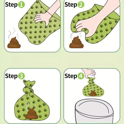 [Dog Poop Bags] 210-Count Leak-Proof Dog Waste Bags with Paw Print Design, 14 Rolls - Durable Plastic Poop Bags for Pet Cleanup & Outdoor Use The perfect gift for Christmas, Dog Waste High Quality Disposal Bags
