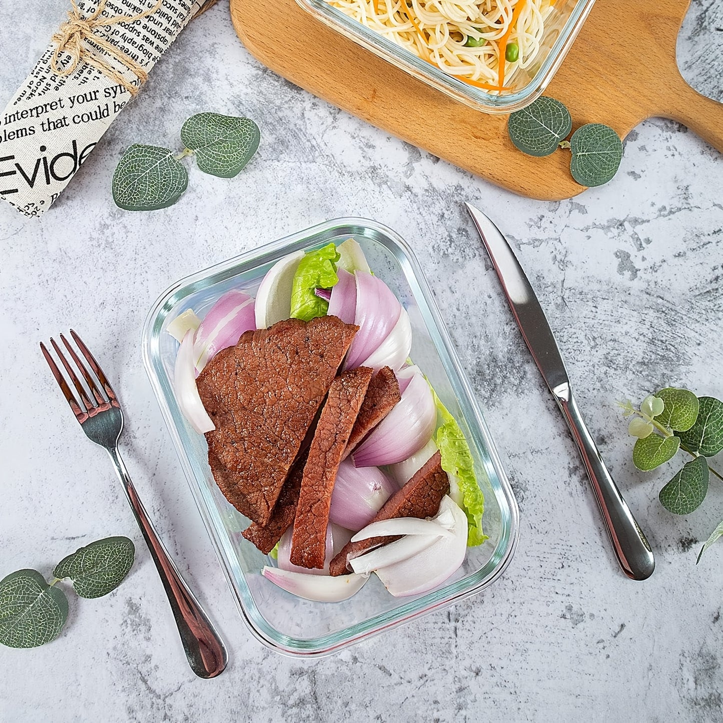 10pcs Glass Food Storage Container with Lid, Meal Preparation Container with Snap Lid, Sealed Lunch Box, High Borosilicate, Suitable for Home And Restaurant Use