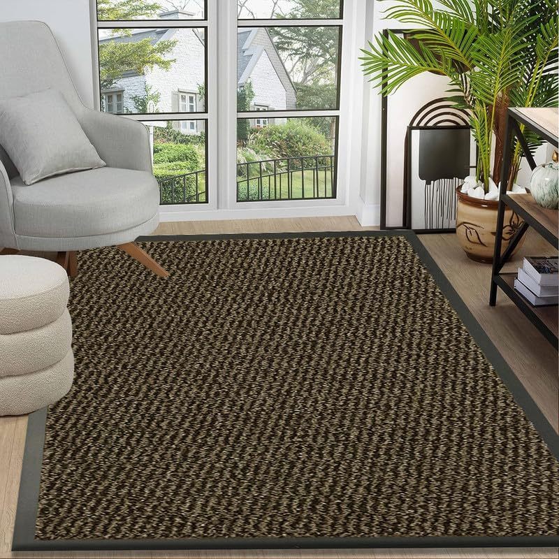 1pc Sunny Indoor & Outdoor Rug – Heavy-Duty Non-Slip Rubber Backed Doormat, Hallway Runner & Large Area Rug, Washable Dirt-Trapper Floor Mat for Entrance, Patio, Garden, Kitchen & Home Flooring