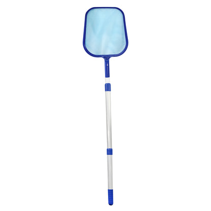 Swimming Pool Cleaning Net - Pool Skimmer Net with Extendable Telescopic Pole - Hot Tub Pond Skimmer Fine Mesh for Cleaning Pool Surface Fountain Spa Fish Tank