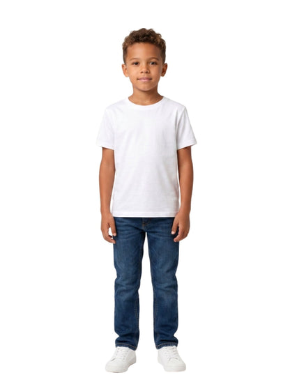 5 Pack Kids White T-Shirt Ages 5-13 Years - Soft Kids Cotton Blend T-Shirt - Stretch Kids Tops for any Occasion - Durable Comfort Fit Kids Clothes Boys & Kids Clothes Girls - Kids Tees Local UK Shipping