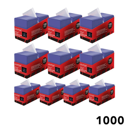 LOVFEN 200/400/1000/2000ct 7.62cm x 10.16cm Top Loads for Cards- 35pt Premium Hard Plastic Card Protectors, Plastic Card Sleeves, for Trading Baseball Game Sports Collectible Card