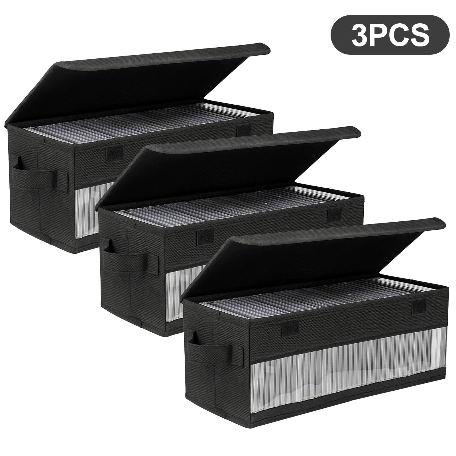 CD DVD Storage Case with Discs 2-Pack or 3-Pack Portable Media - 3pcs option