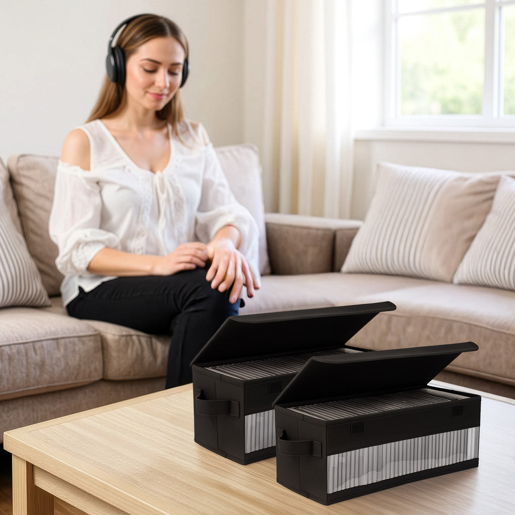 CD DVD Storage Case with Discs 2-Pack or 3-Pack Portable Media - product gallery image 18