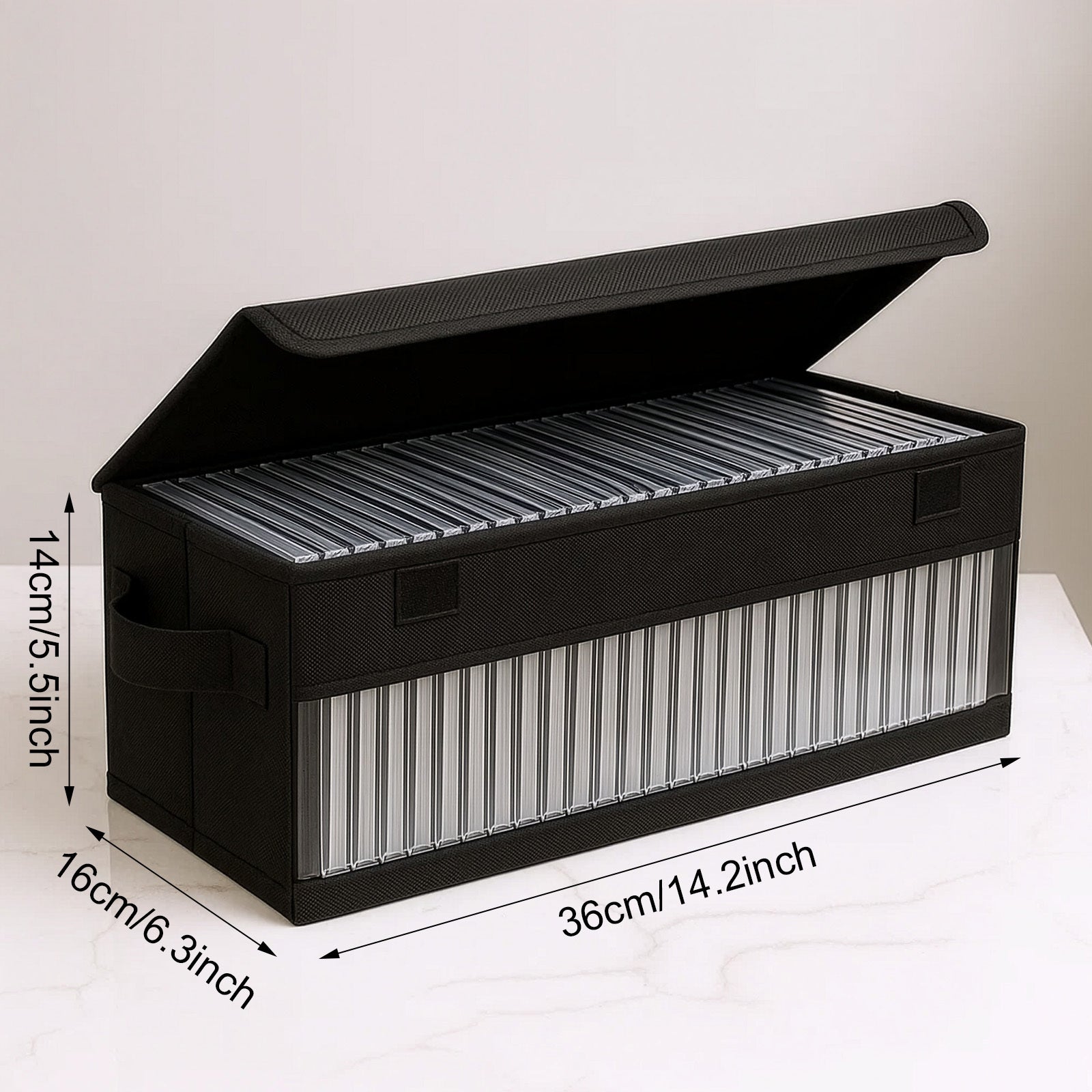 CD DVD Storage Case with Discs 2-Pack or 3-Pack Portable Media - product gallery image 2
