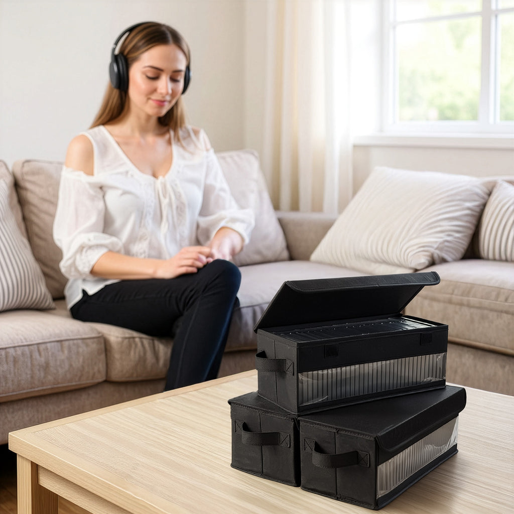 CD DVD Storage Case with Discs 2-Pack or 3-Pack Portable Media - product gallery image 9