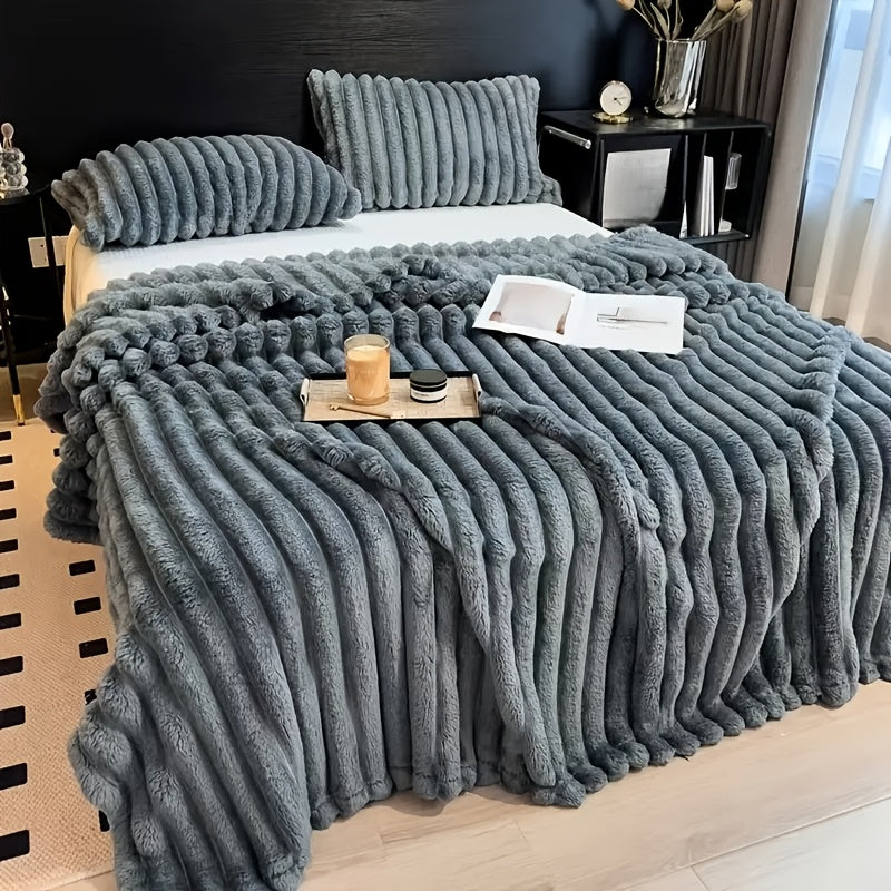 Thick, Soft And Comfortable Blanket, Warm Blanket, Nap Blanket, Air Conditioning Blanket, Office Outdoor Camping Gift Blanket, Suitable for All Seasons, New Year'S Gift Blanket