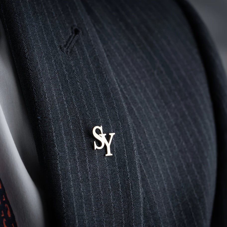 Personalised Double Initial Brooch - Silver or Gold Tone