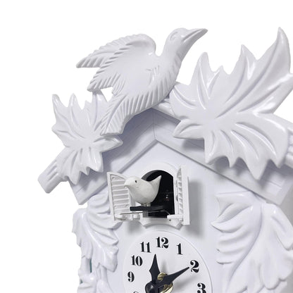 Cuckoo Clock Wall Battery Operated Pendulum – Vintage Chiming Bird Flapping Volume Adjustable – Black Forest Style Wall Clock for Living Room Office Home Décor