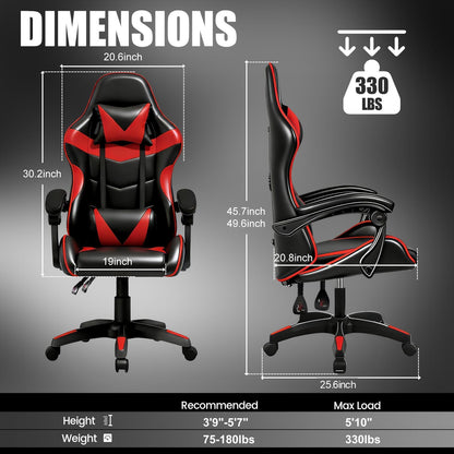 Ergonomic Design Gaming Chair with Adjustable Headrest And Lumbar Support, Office Desk Chair, Gift for Boyfriend