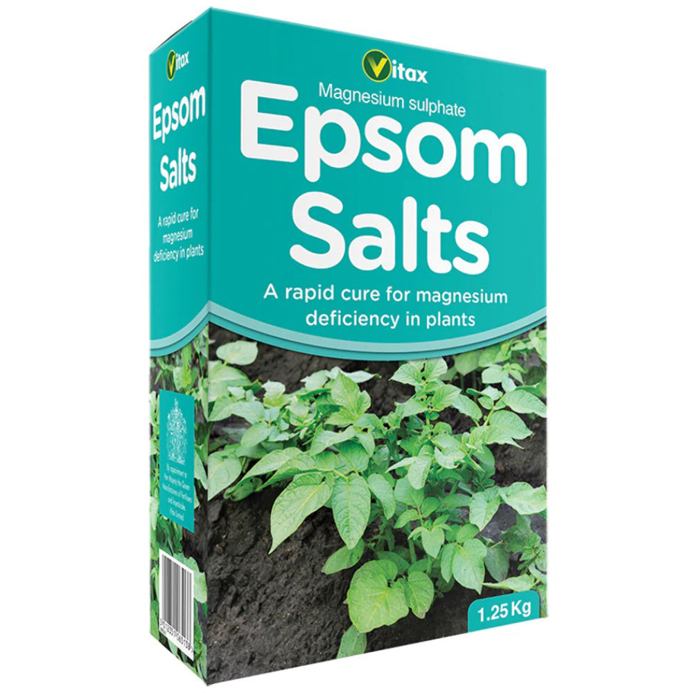 Vitax Epsom Salts 1.25kg – Magnesium Sulphate for Garden Use | Soil Additive for Plants, Shrubs & Vegetables