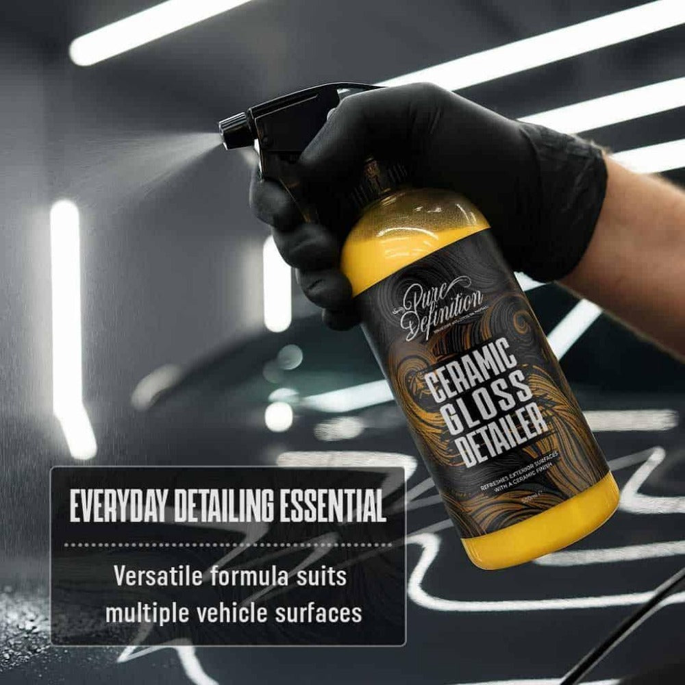 Ceramic Gloss Car Detailing Spray SiO2 Ceramic Coating Sealant Hydrophobic Paint Protection with Microfibre Towel 1000ml