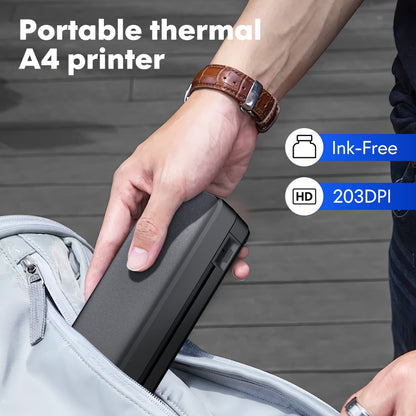 D810B portable A4 thermal printer - dimensions or specification detail 4